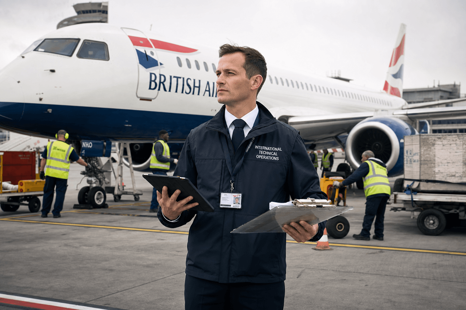International technical operations agent coordinating at Orly airport