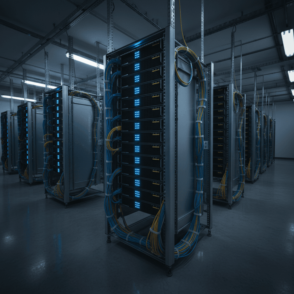 Serveurs informatiques dans un centre de données
